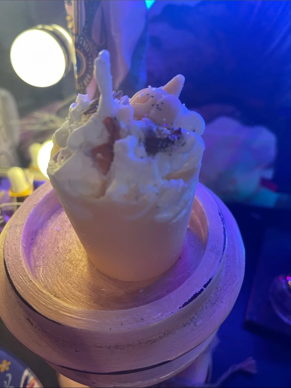 Handcrafted Cream & White Whipped Pumpkin Soy Votive Candle 2.6 oz